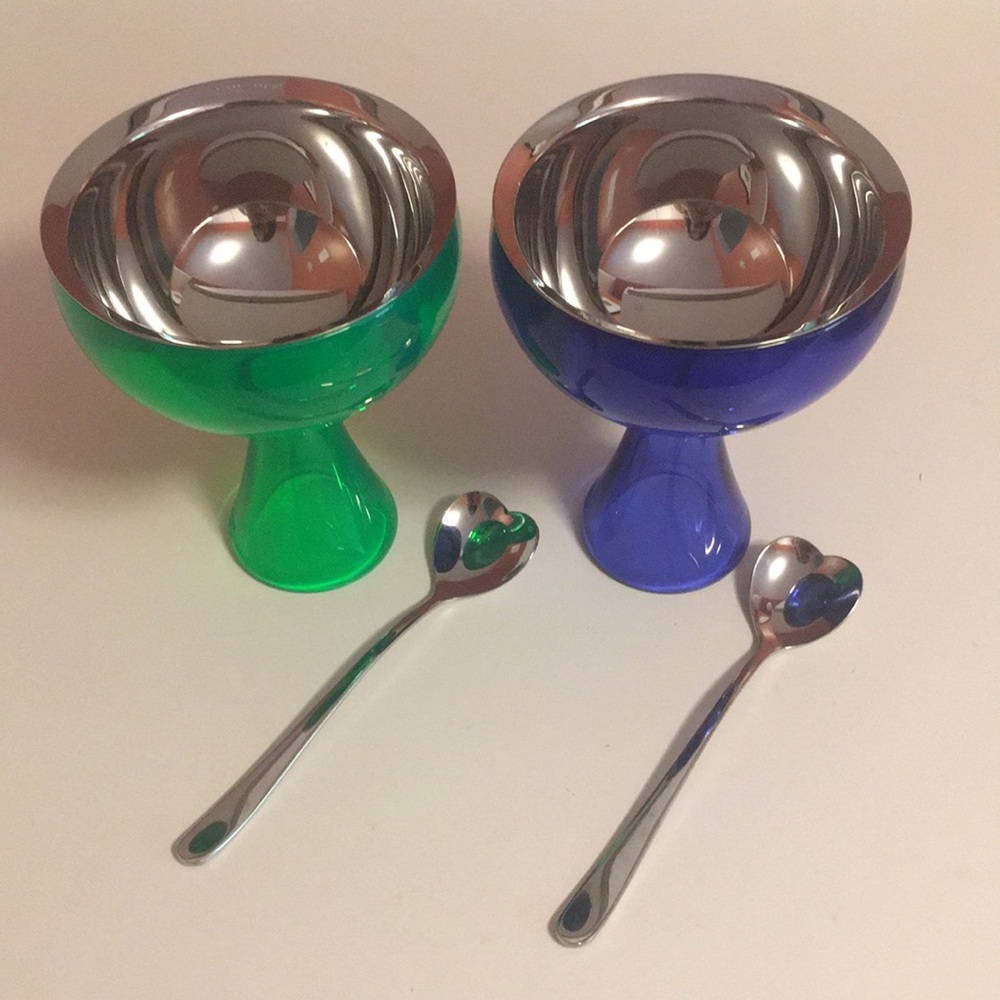 Alessi Big Love Bowl + Spoon (set of 2)